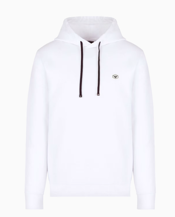 ARMANI EXCHANGE - Hooded sweatshirt with micro logo patch