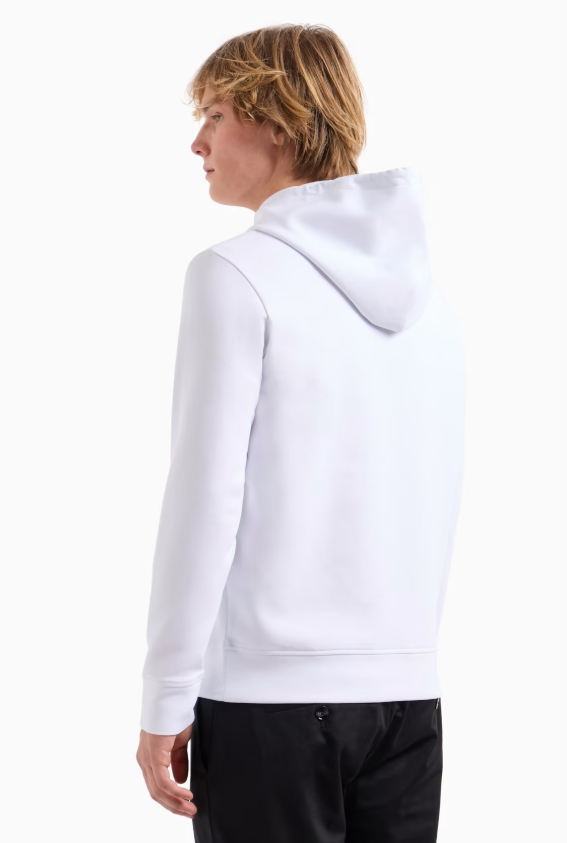 ARMANI EXCHANGE - Hooded sweatshirt with micro logo patch