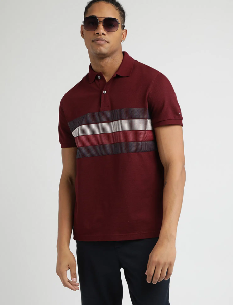 I love this TOMMY HILFIGER Shadow Global Stripe Regular Polo Shirt at NNNOW