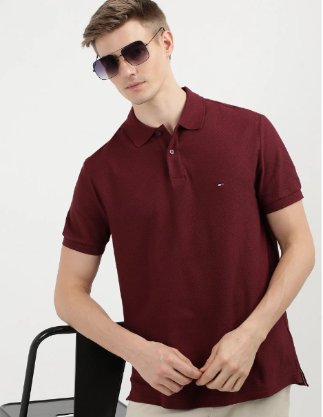 I love this TOMMY HILFIGER Pique Structure Regular Polo Shirt at NNNOW
