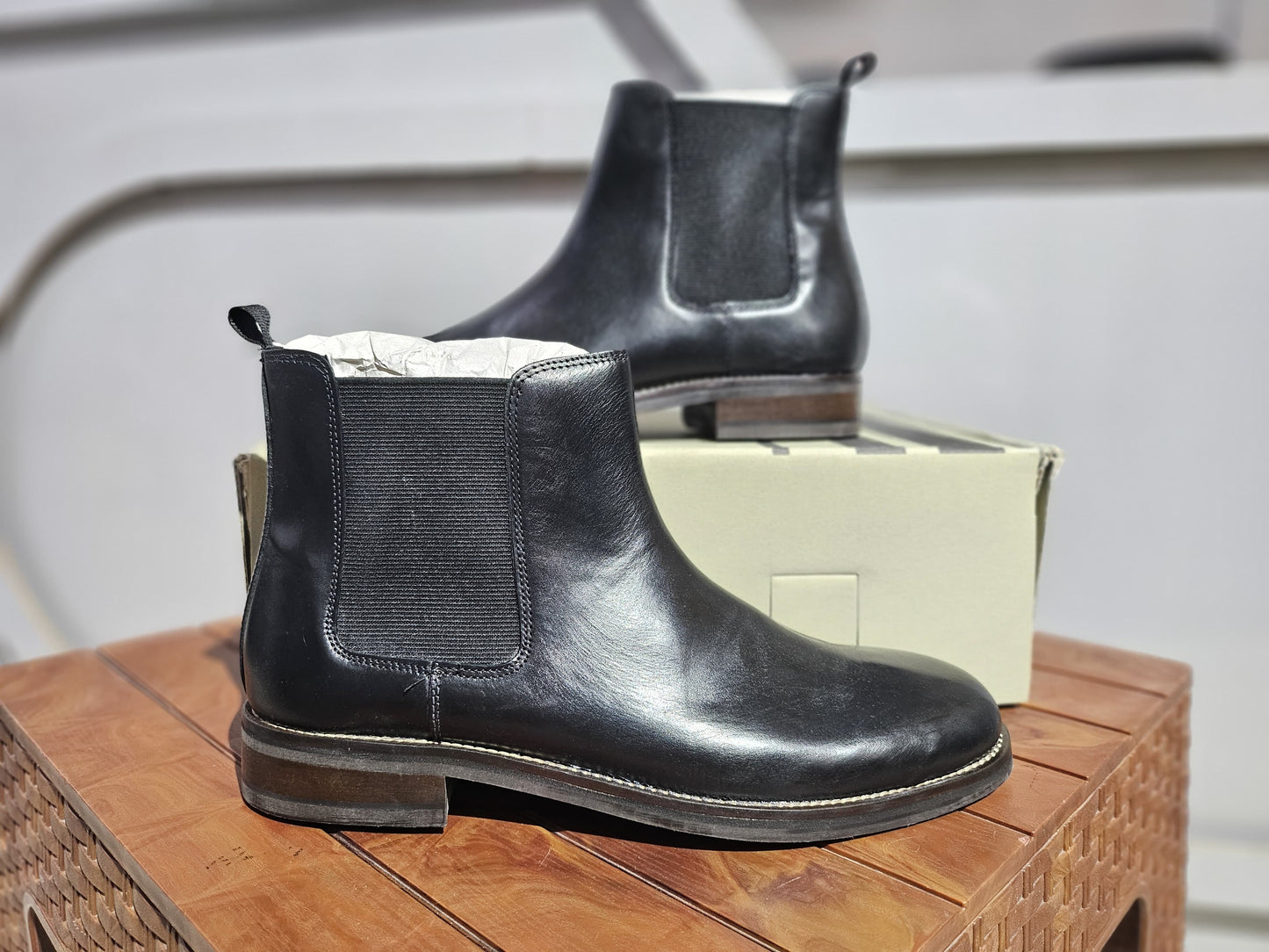 Leather shoes