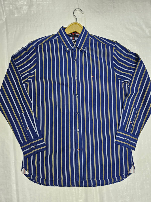 Tommy Hilfiger Paper Touch Fil-A-Fil Stripe Shirt